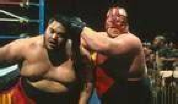 Camp Cornette v Jake Roberts, Ahmed Johnson & Yokozuna WrestleMania 12 Cropped