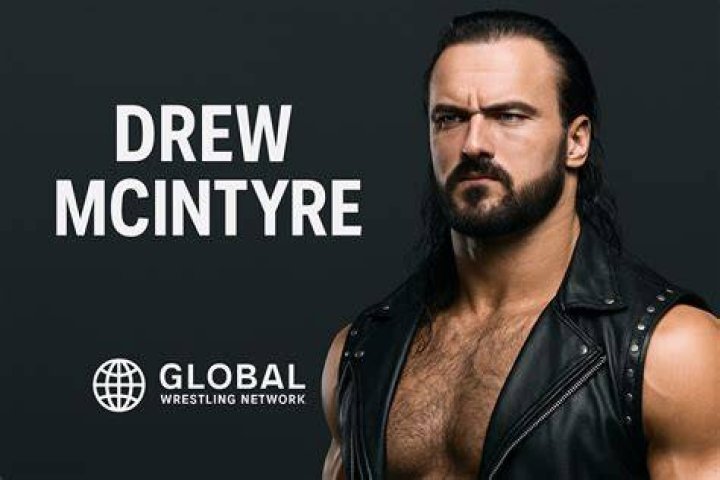 Drew McIntyre holding the Intercontinental Championship 
