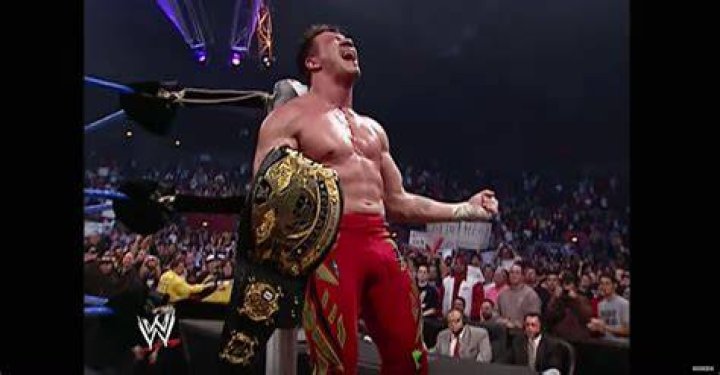 Eddie Guerrero after winning the WWE Championship at No Way Out 2004