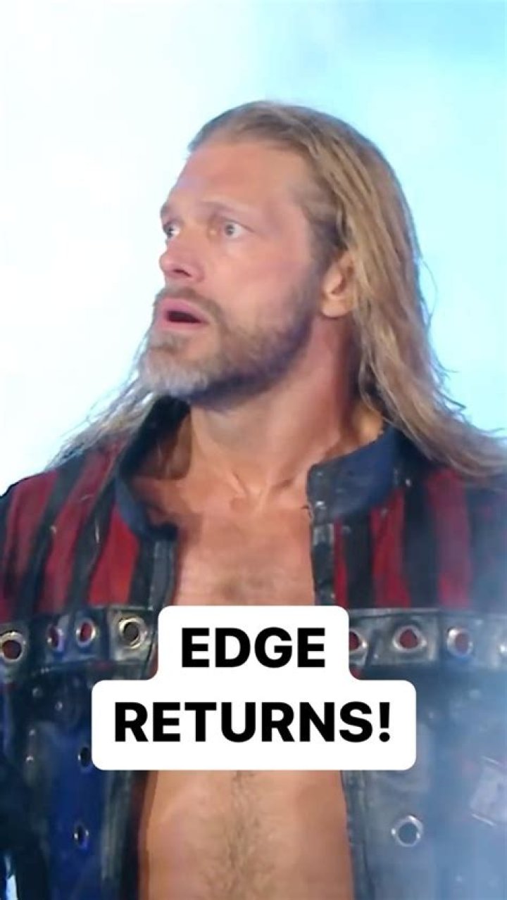 Edge returns to WWE