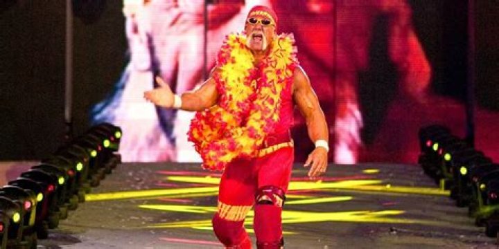 Hollywood Hogan making his entrance. 