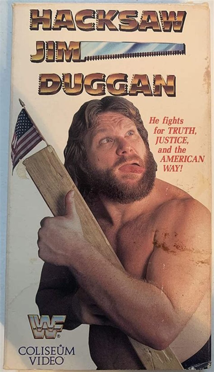 Jim Duggan & The Hart Foundation v The Fabulous Rougeaus & Frenchy Martin Royal Rumble 1989 Cropped