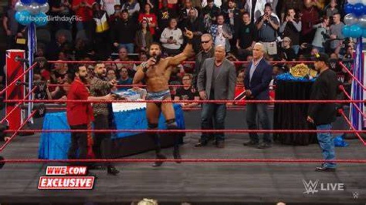 Jinder Mahal Got Angle Slammed Into A Cake After Raw Went Off The Air