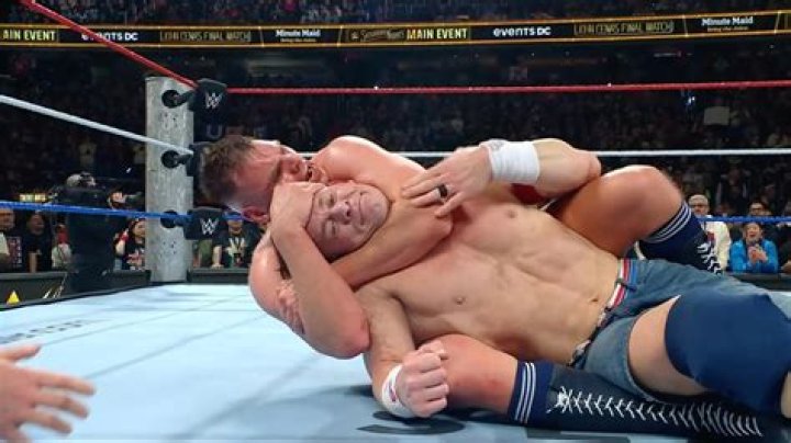 John Cena takes position to execute the Lightning Fist