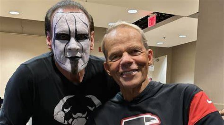 Sting making his entrance in AEW