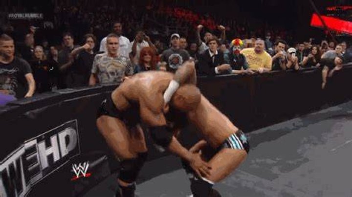 The Rock v CM Punk Royal Rumble 2013 Cropped