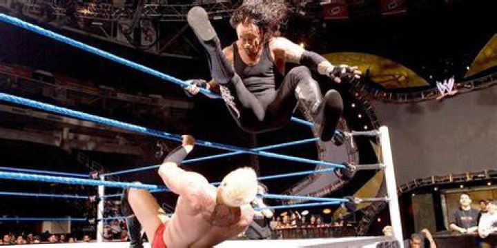 The Undertaker Apron Leg Drop