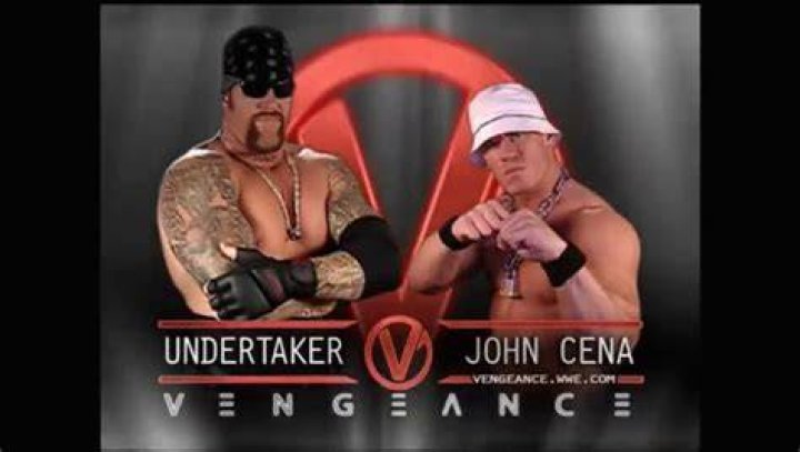 The Undertaker pinning John Cena.