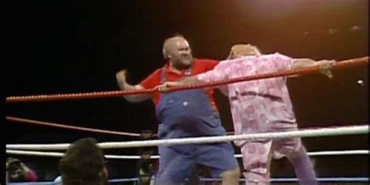 Uncle Elmer v Adrian Adonis WrestleMania 2 Cropped