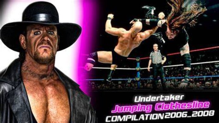 undertaker jumping clothesline